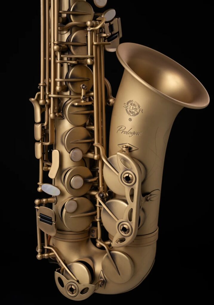 Mattgoldenes Selmer Prologue Alt-Saxophon, Detailaufnahme