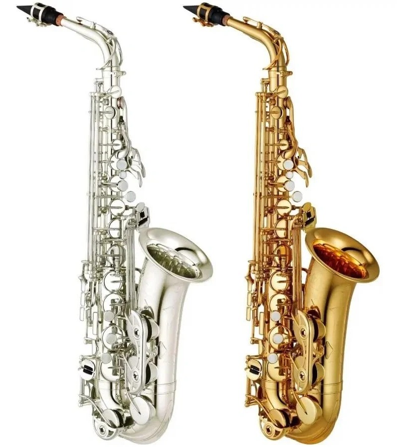 Sassofono contralto Yamaha YAS-480 nelle finiture oro e argento